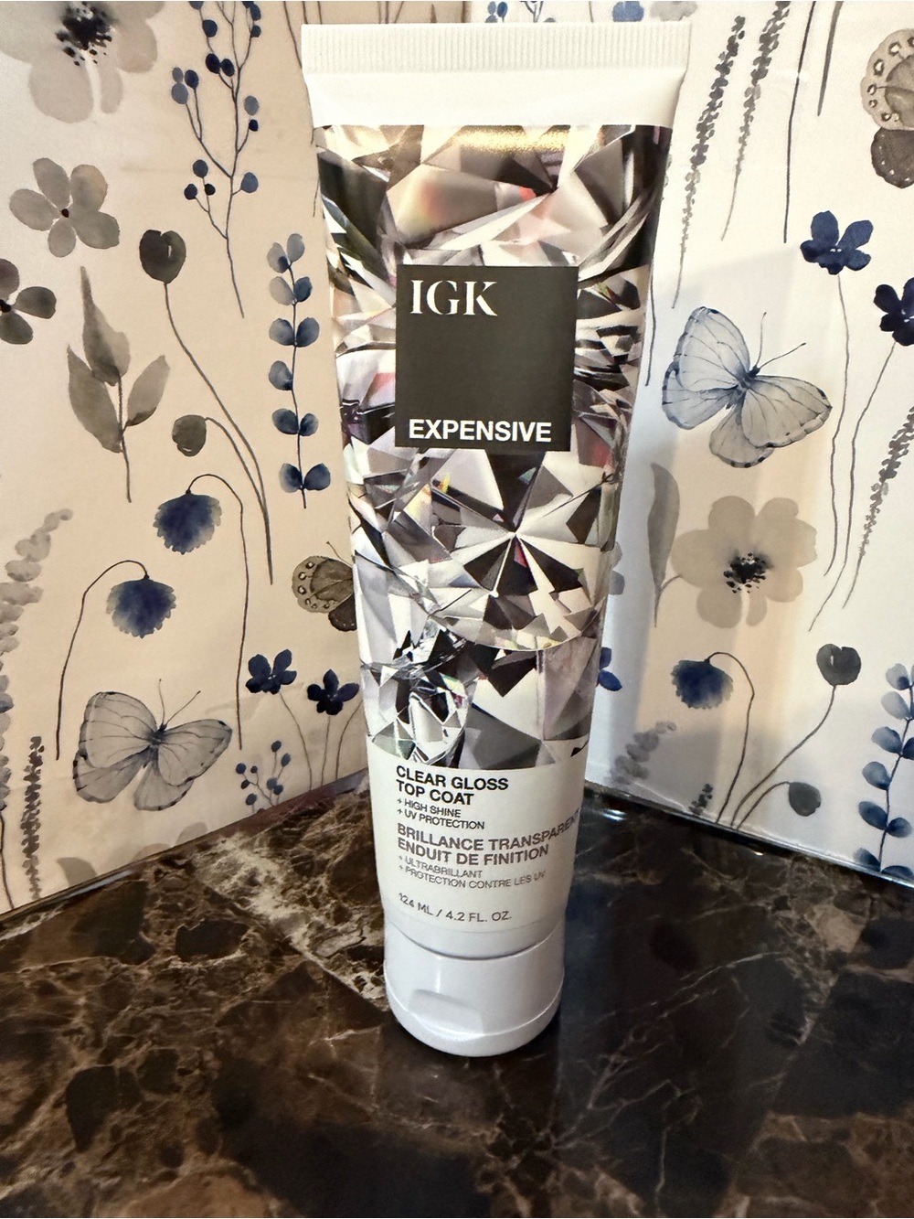 IGK Expensive Clear Gloss Top Coat High Shine UV Protection